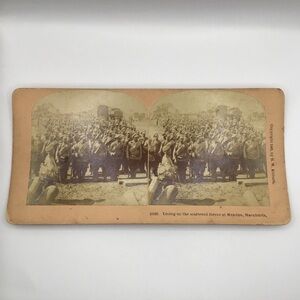 VINTAGE Stereograph Slide 16533 Military Scattered Forces Mukden Manchur…